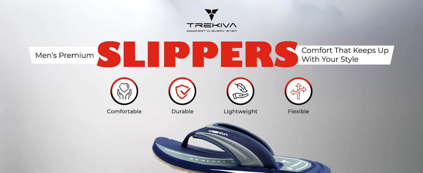Men's Ortho Comfort Slippers With Cushioned Footbed  | TR-T0301 A+ Content