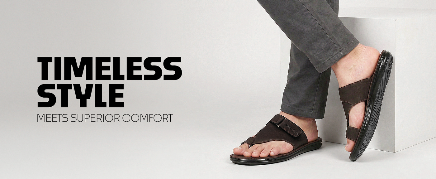 Men’s Open-Toe Sandals With Velcro Closure | TPG-3072 A+ Content