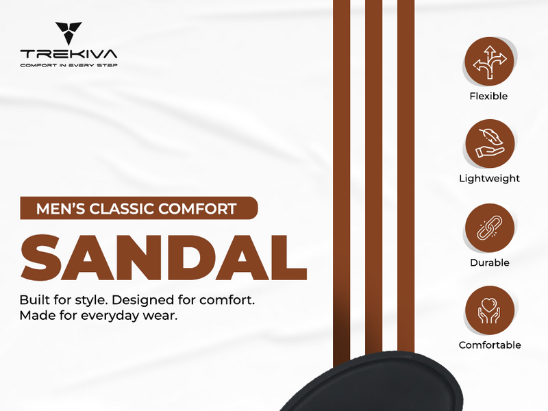 Men’s Open-Toe Sandals With Criss Cross Straps | TPG-3045 A+ Content