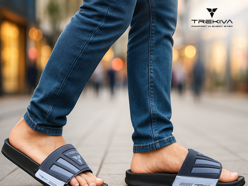 Comfort Unisex Slides With Soft & Flexible Footbed | TSG-2004 A+ Content
