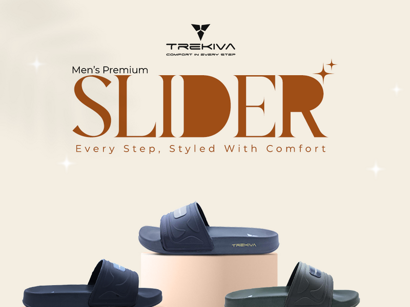 Comfort Unisex Slides With Soft & Flexible Footbed | TSG-2001 A+ Content