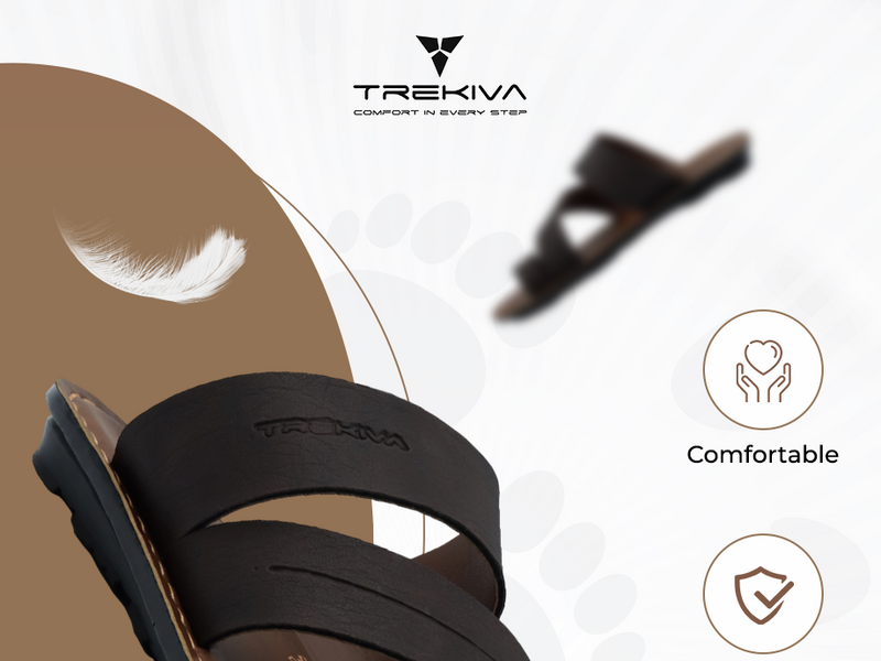 Men’s Open-Toe Slip-On Sandals With Cross Straps | TPG-3050 A+ Content