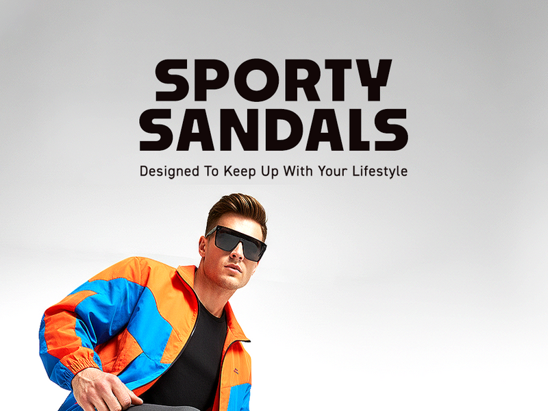 Men’s Sporty & Stylish Sandals With Velcro Straps | TSD-4001 A+ Content