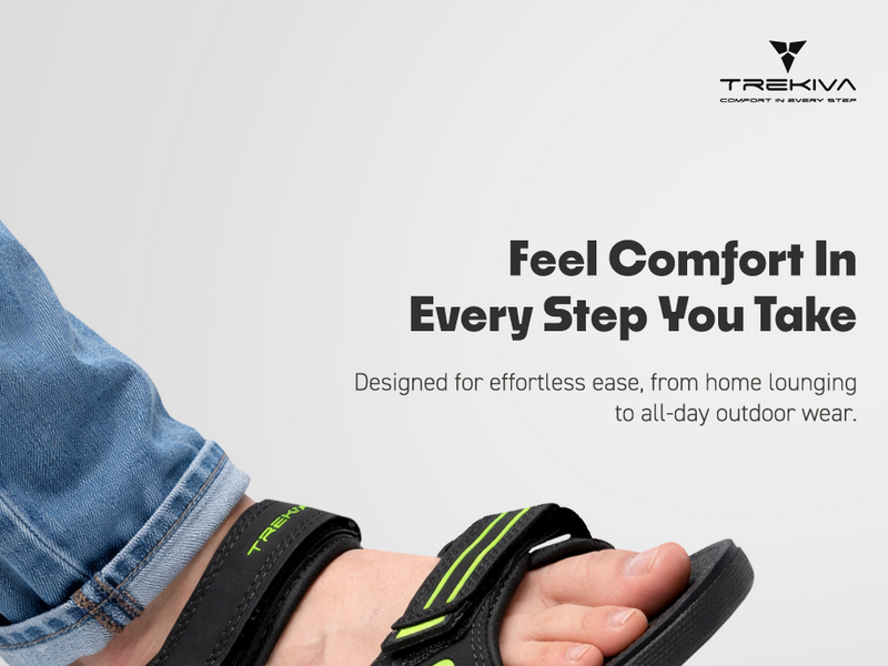 Men’s Sporty & Stylish Sandals With Velcro Straps | TSD-4002 A+ Content