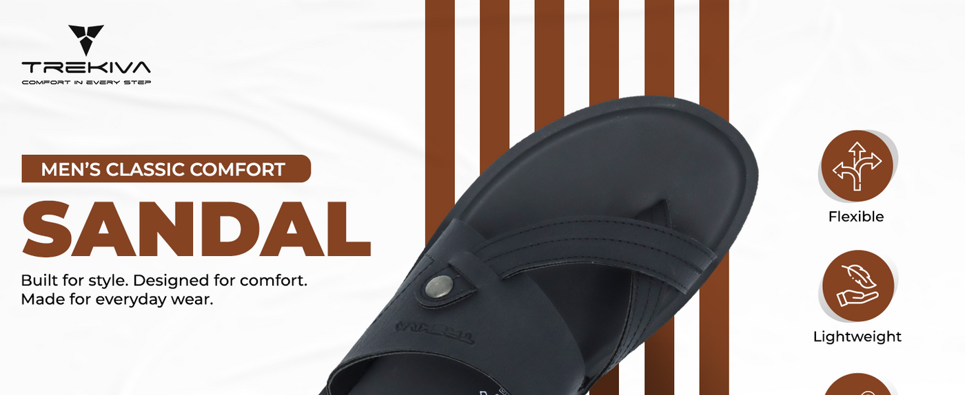 Men’s Open-Toe Sandals With Criss Cross Straps | TPG-3045 A+ Content