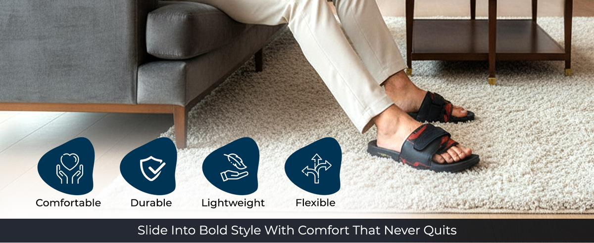 Comfort Unisex Slides With Soft & Flexible Footbed | TSG-2006 A+ Content