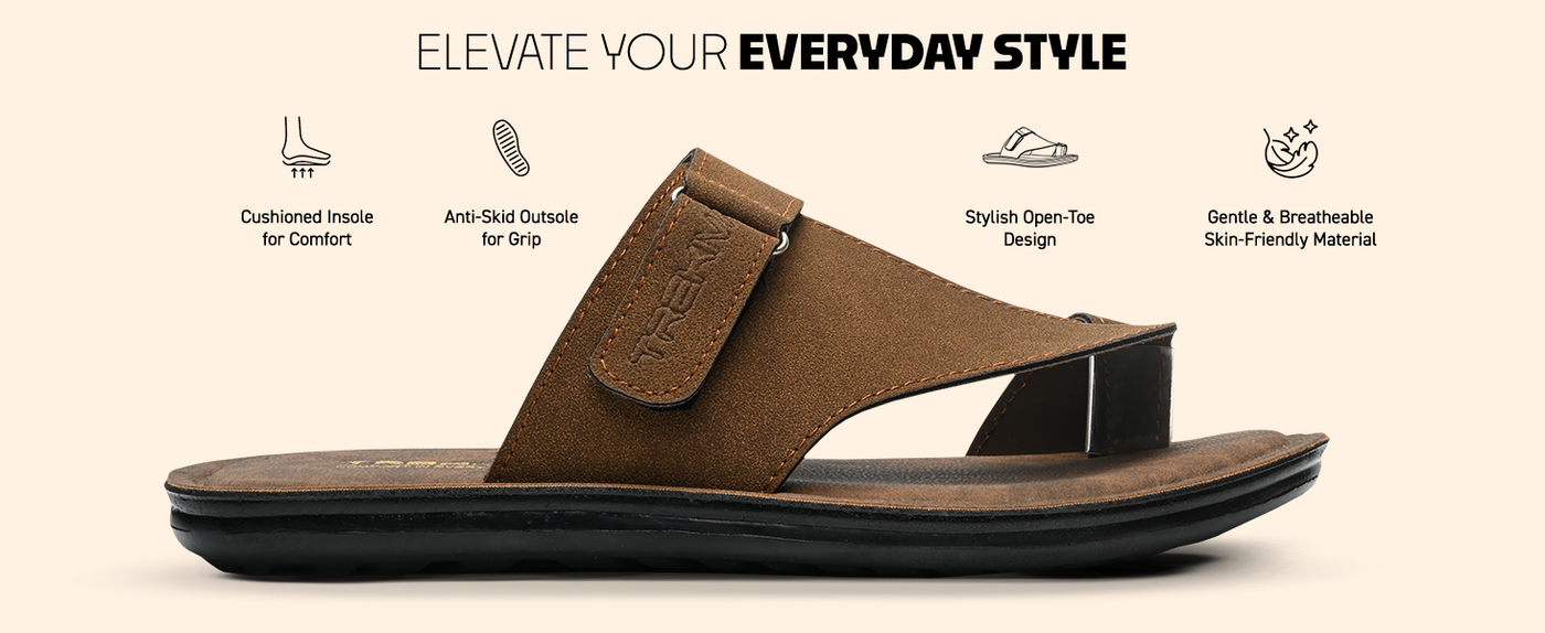 Men’s Open-Toe Sandals With Velcro Closure | TPG-3072 A+ Content