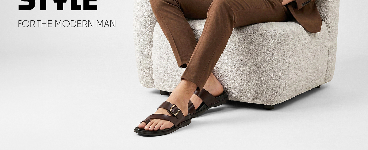 Men’s Open-Toe Sandals With Buckle Closure | TPG-3079 A+ Content