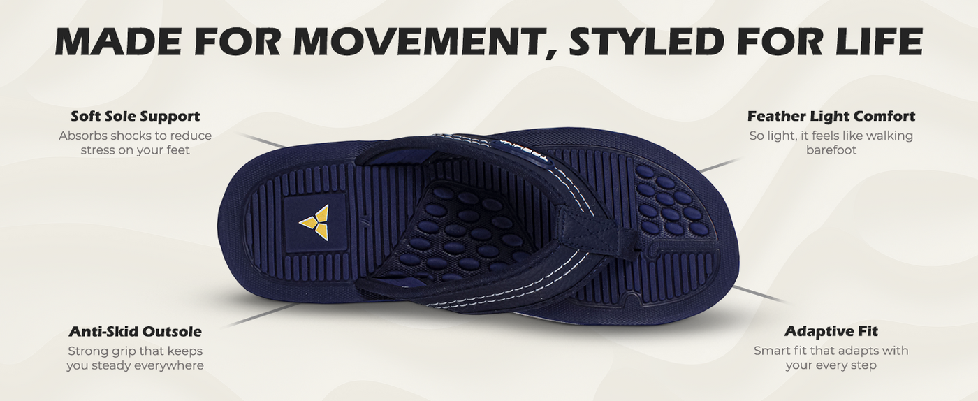 Ortho Comfort Slippers With Arch-Support | TFG-1056 A+ Content