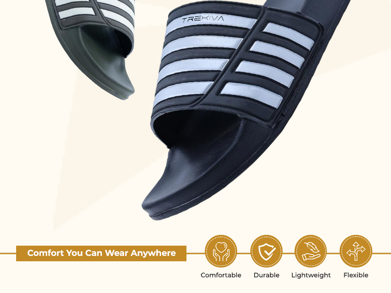 Comfort Unisex Slides With Soft & Flexible Footbed | TSG-2002 A+ Content