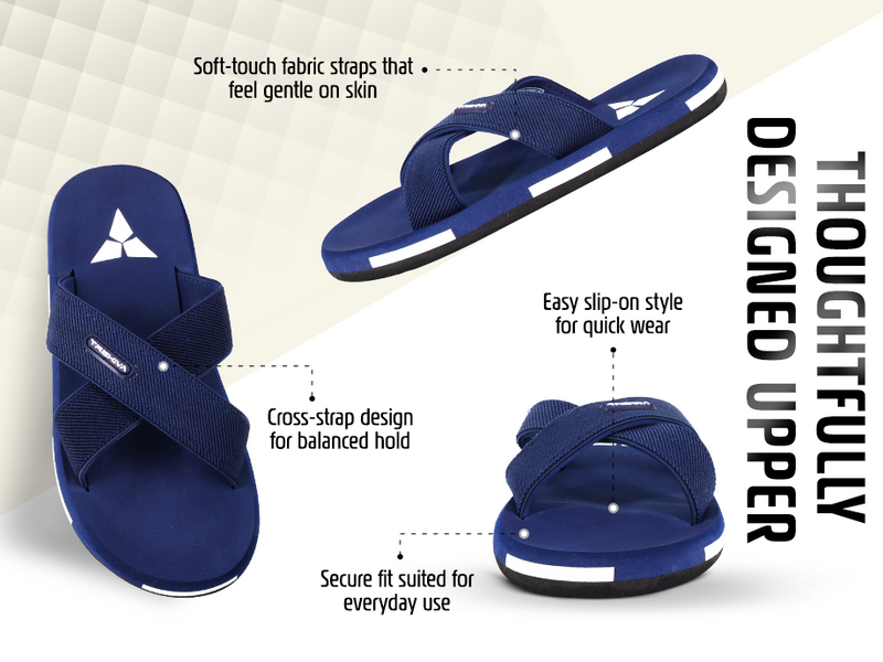 Ortho Flip-Flops With Criss Cross Straps | TFG-1059 A+ Content