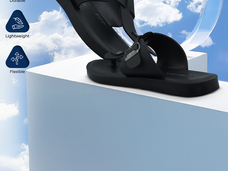 Men’s Slip-On Sandals With Adjustable Buckle Closure | TPG-3051 A+ Content