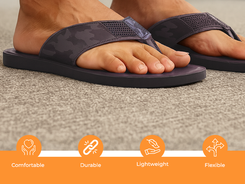 Classic Everyday Slippers With Arch Support | TPG-3026 A+ Content