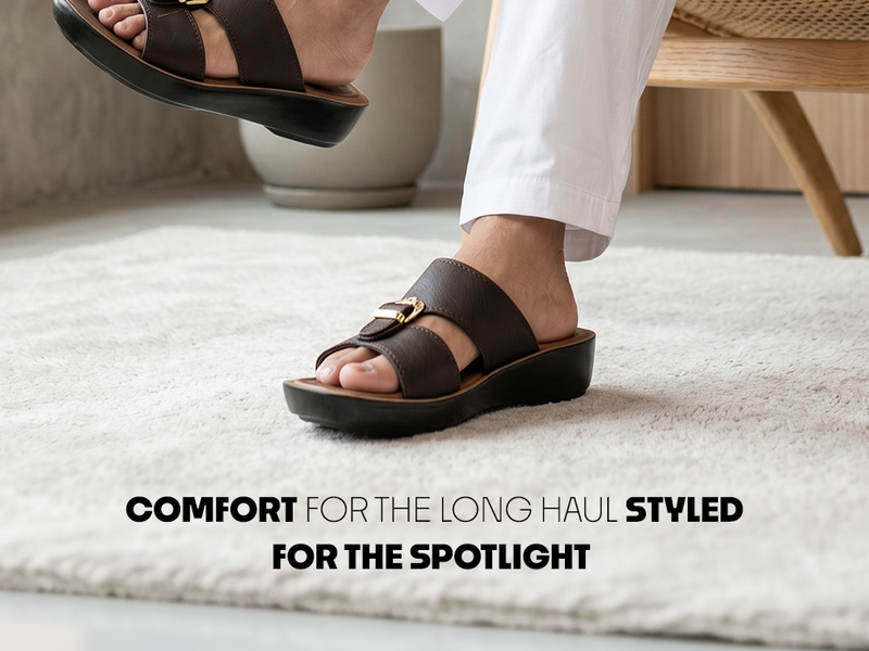 Men’s Buckle Top Open-Toe Slip-On Sandals | TPG-3039 A+ Content