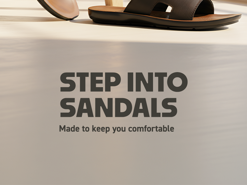 Men’s Open-Toe Slip-On Sandals With Arch Support | TPG-3034 A+ Content