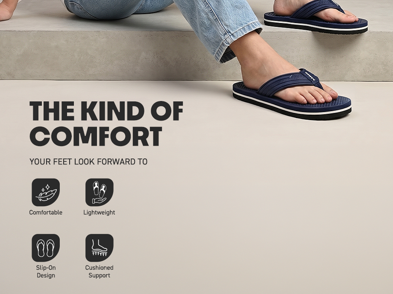 Ortho Flip Flops With Acupressure Points | TFG-1049 A+ Content