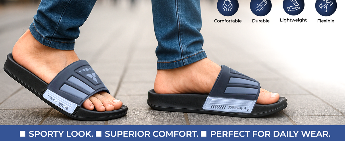 Comfort Unisex Slides With Soft & Flexible Footbed | TSG-2004 A+ Content