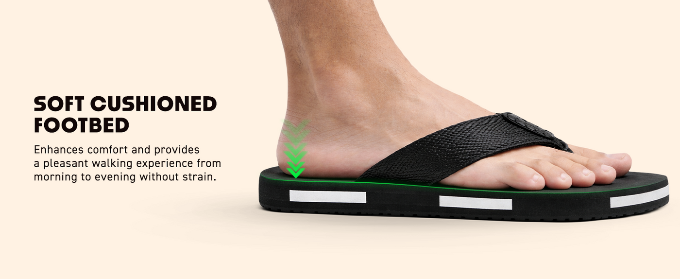 Super Soft Flip-Flops With Cushioned Footbed  | TFG-1032 A+ Content