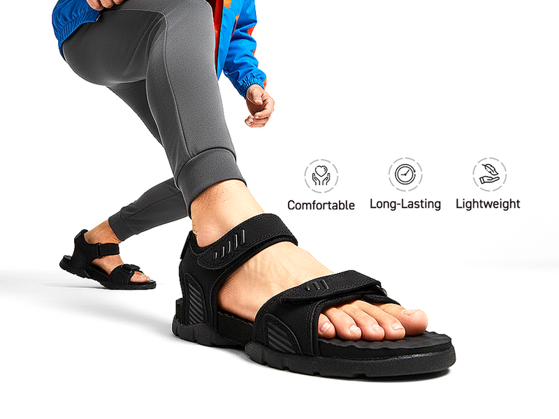 Men’s Sporty & Stylish Sandals With Velcro Straps | TSD-4001 A+ Content