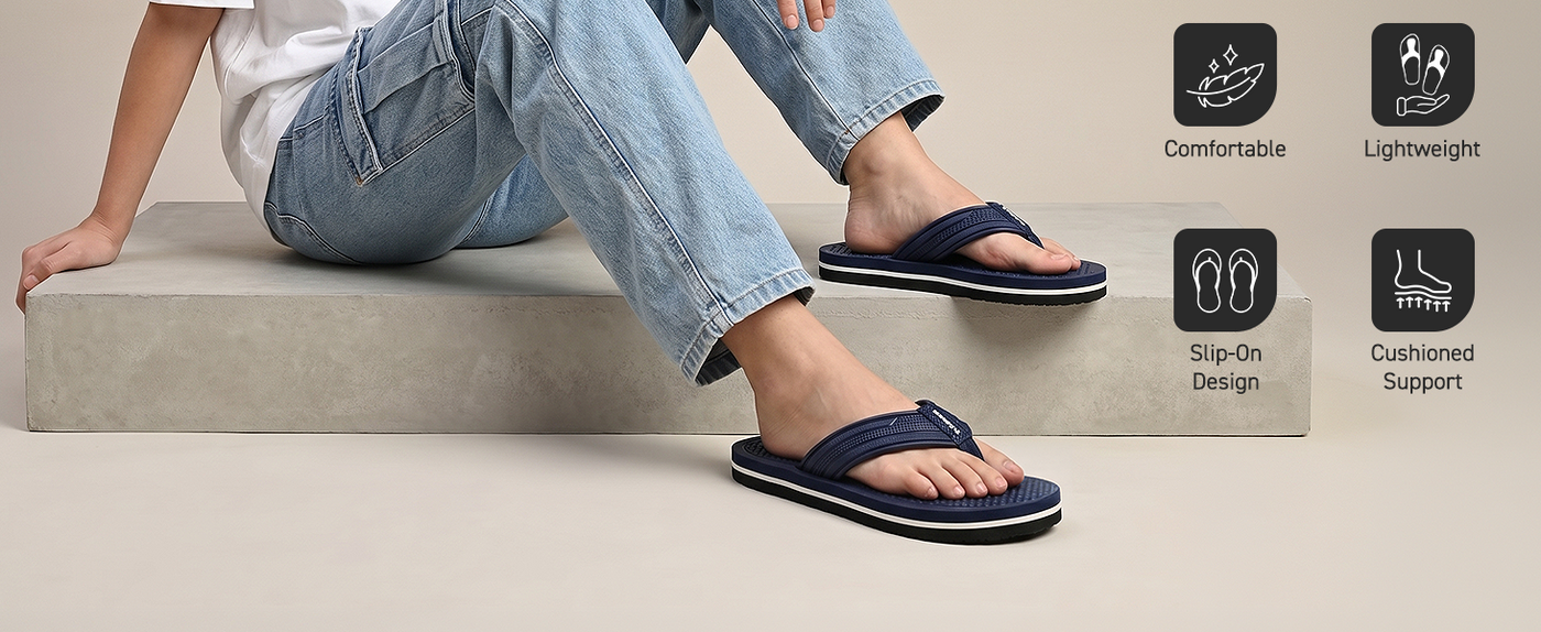 Ortho Flip Flops With Acupressure Points | TFG-1049 A+ Content