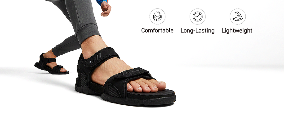 Men’s Sporty & Stylish Sandals With Velcro Straps | TSD-4001 A+ Content