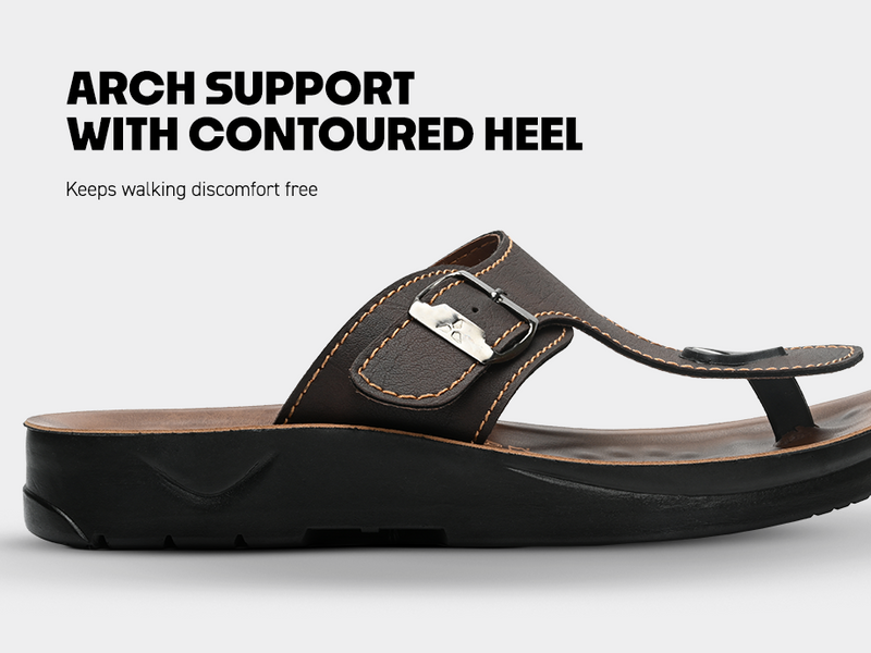 Men’s Open-Toe Sandals With Adjustable Buckle Closure | TPG-3037 A+ Content