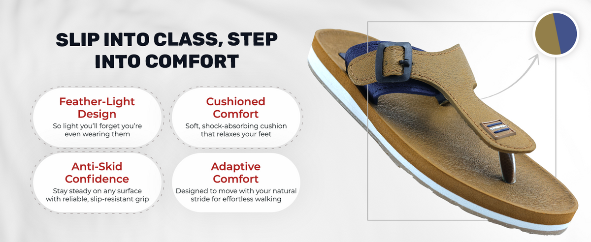 Everyday Slippers With Adjustable Buckle Closure | TR-T0101 A+ Content