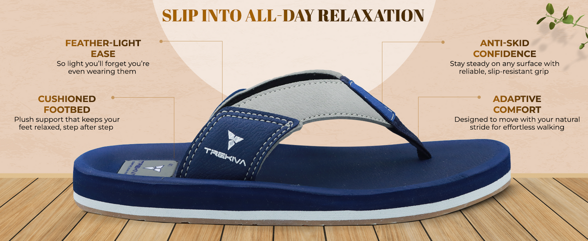 Everyday Ortho Comfort Indoor & Outdoor Slippers | TR-T0501 A+ Content