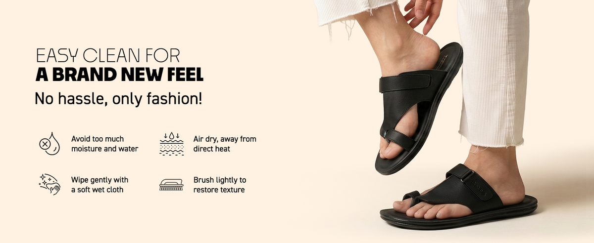Men’s Open-Toe Sandals With Velcro Closure | TPG-3072 A+ Content