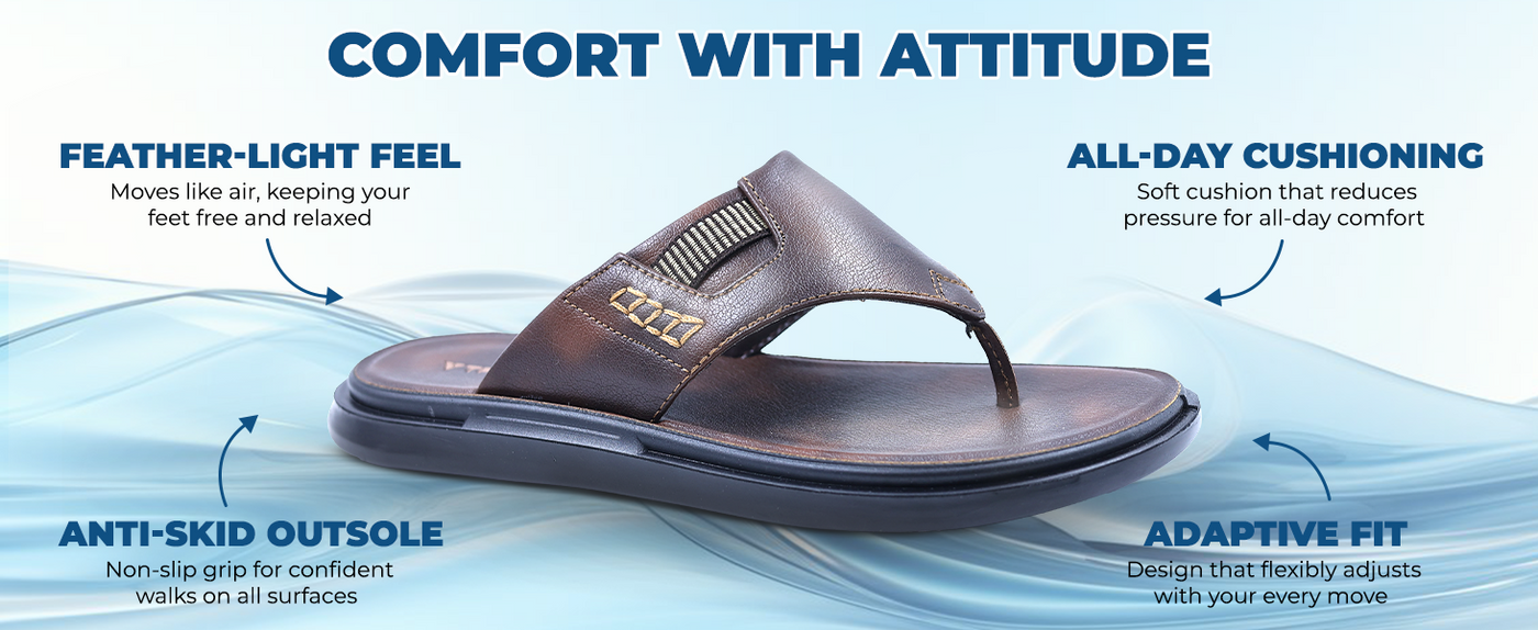 Men’s Slip-On Sandals With Arch Support | TPG-3003 A+ Content