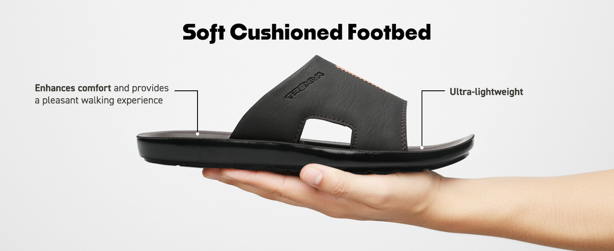 Men’s Open-Toe Slip-On Sandals With Arch Support | TPG-3034 A+ Content