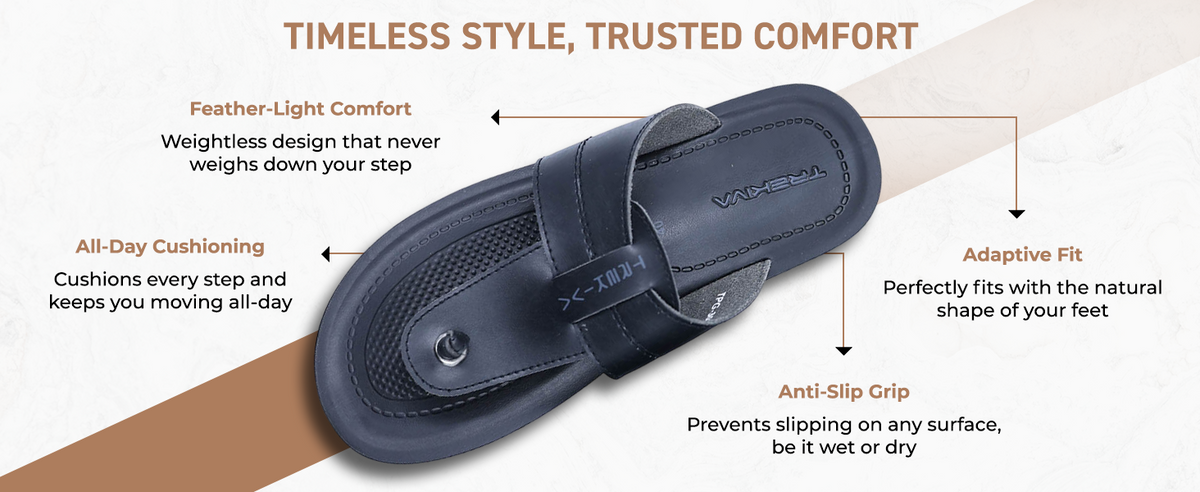 Men’s Slip-On Sandals With Arch Support | TPG-3022 A+ Content
