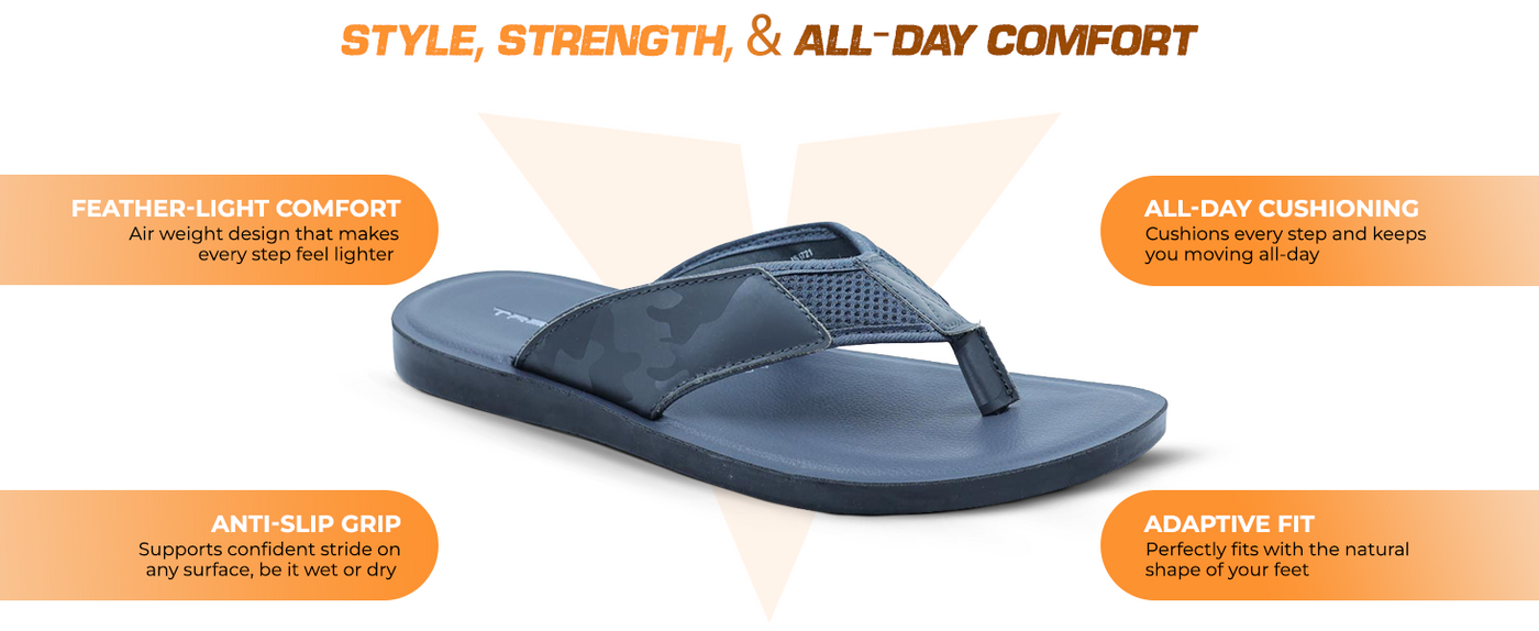 Classic Everyday Slippers With Arch Support | TPG-3026 A+ Content