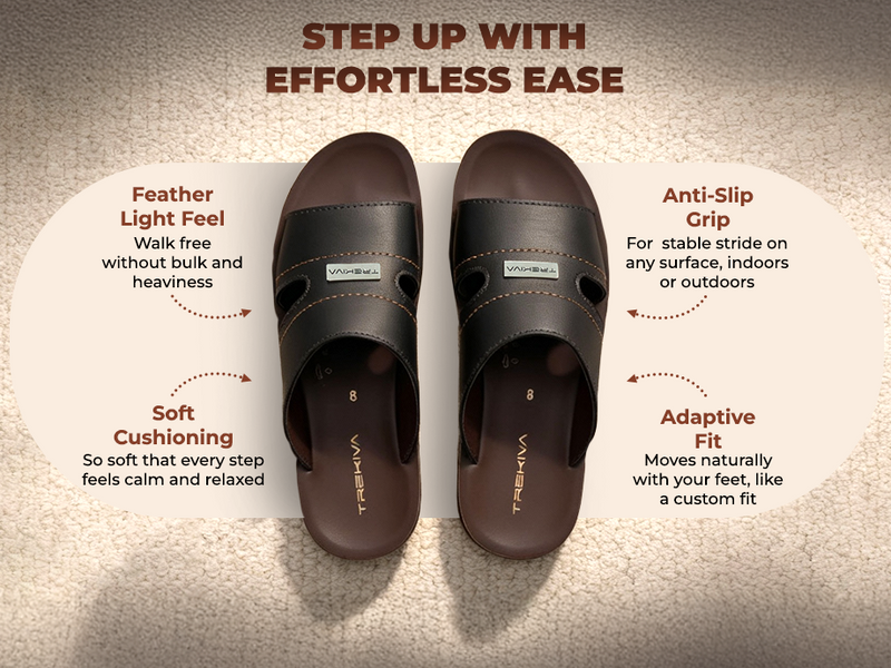 Men’s Everyday Slip-On Sandals With Arch Support | TPG-3038 A+ Content