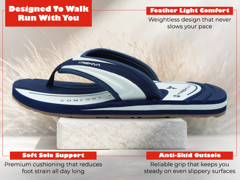 Men's Ortho Comfort Slippers With Cushioned Footbed  | TR-T0301 A+ Content
