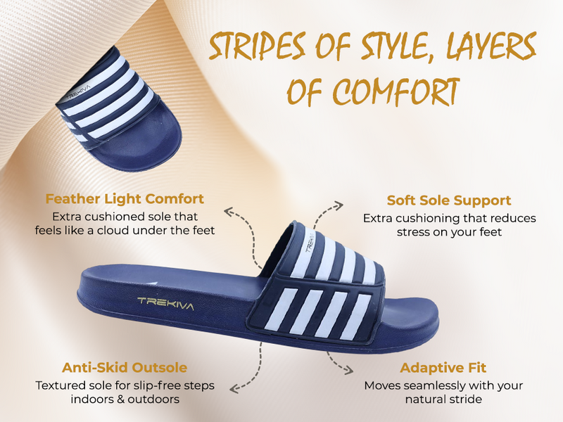 Comfort Unisex Slides With Soft & Flexible Footbed | TSG-2002 A+ Content