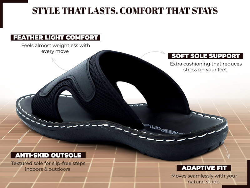 Men’s Breathable Mesh Top Slip-On Sandals | TPG-3048 A+ Content
