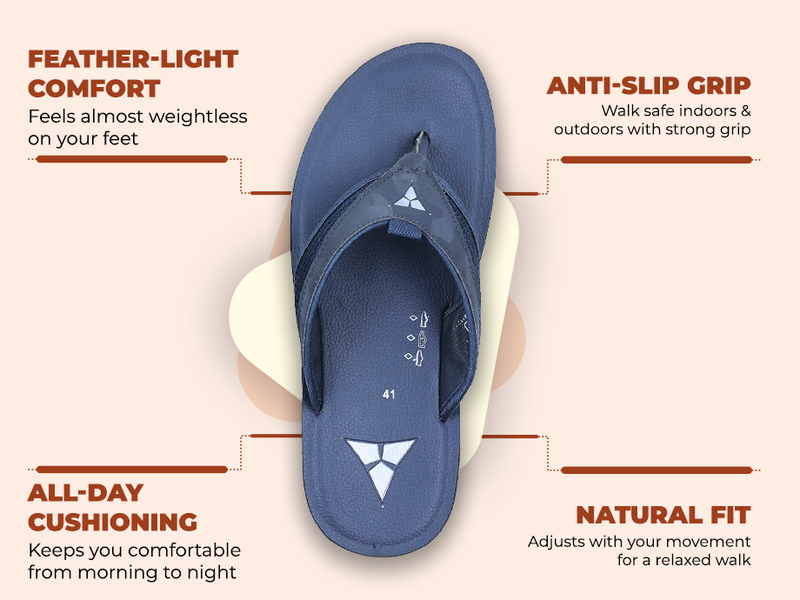 Classic Everyday Slippers With Arch Support | TPG-3027 A+ Content