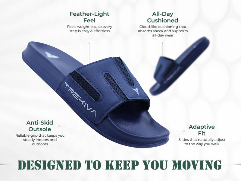 Comfort Unisex Slides With Soft & Flexible Footbed | TSG-2005 A+ Content