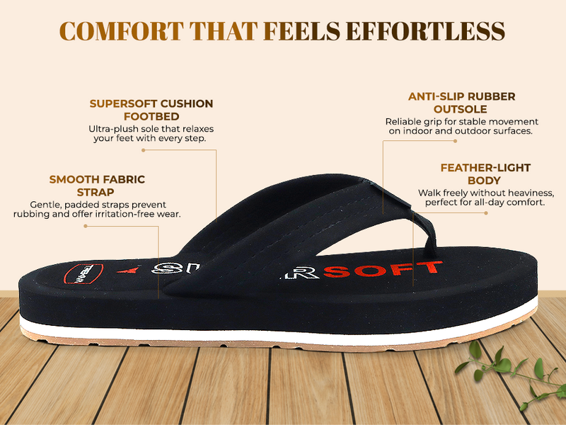 Super Soft Ortho Comfort Indoor & Outdoor Slippers | TR-T0901 A+ Content
