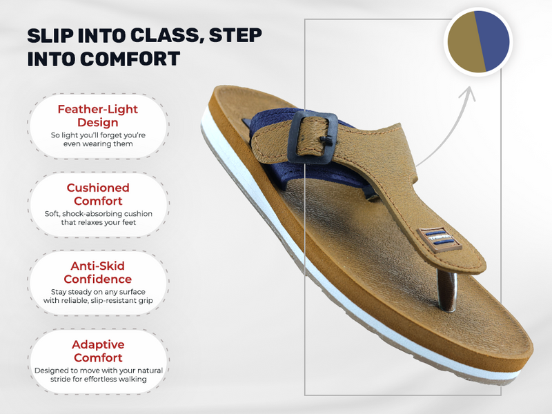 Everyday Slippers With Adjustable Buckle Closure | TR-T0101 A+ Content