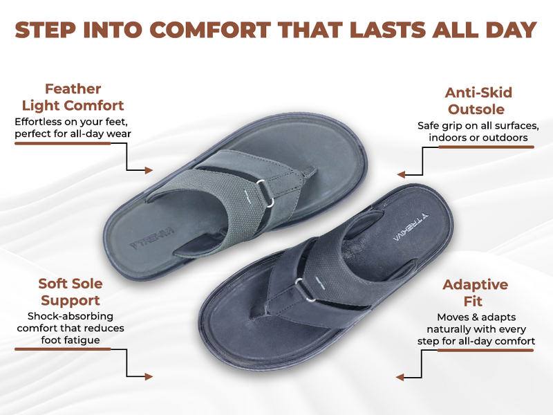 Men’s Slip-On Sandals With Arch Support | TPG-3001 A+ Content