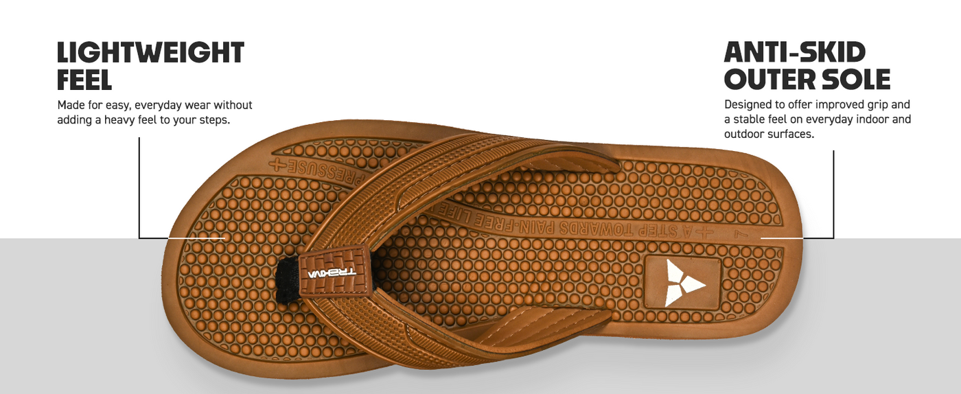 Ortho Flip Flops With Acupressure Points | TFG-1049 A+ Content