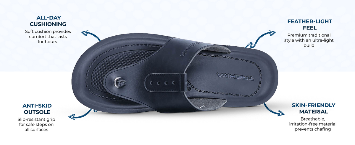 Men’s Everyday Slip-On Sandals With Arch Support & Cushioned Footbed  | TPG-3021 A+ Content