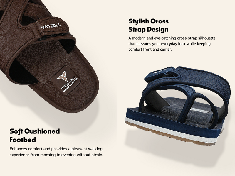 Open Toe Flip-Flops With Criss Cross Straps  | TFG-1045 A+ Content