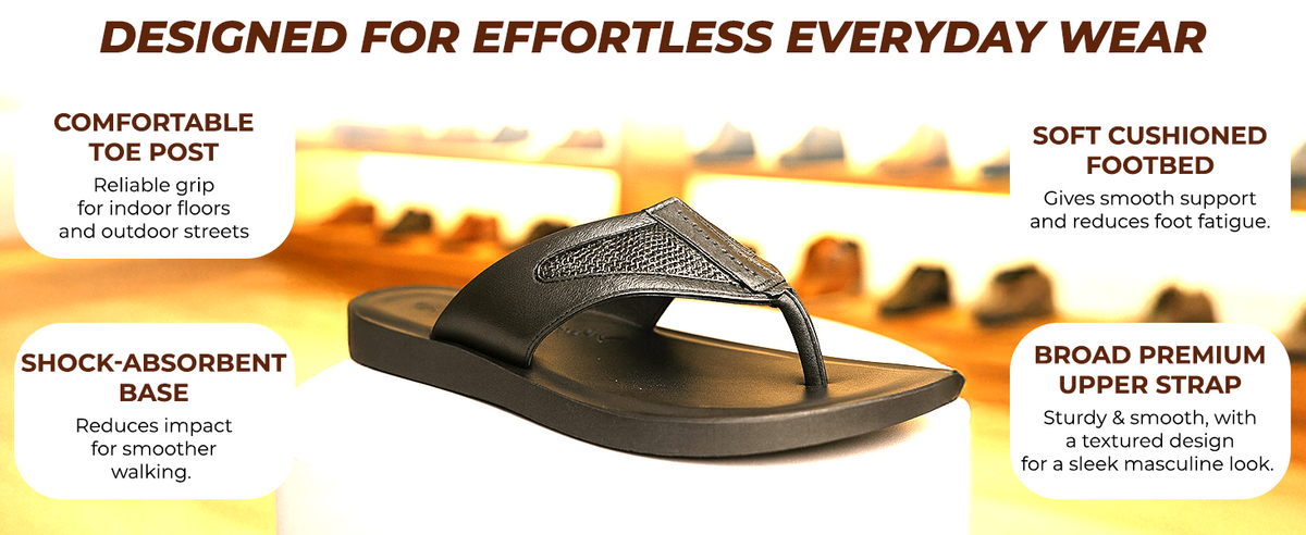 Slip-On Sandals For Men With Arch Support | TPG-3019 A+ Content