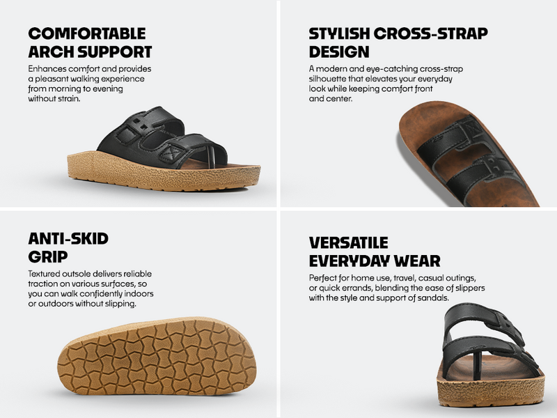 Men’s Everyday Sandals With Arch Support | TPG-3077 A+ Content