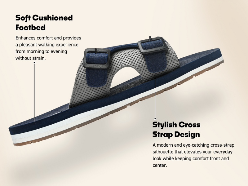 Flip-Flops With Breathable Mesh Top | TFG-1057 A+ Content