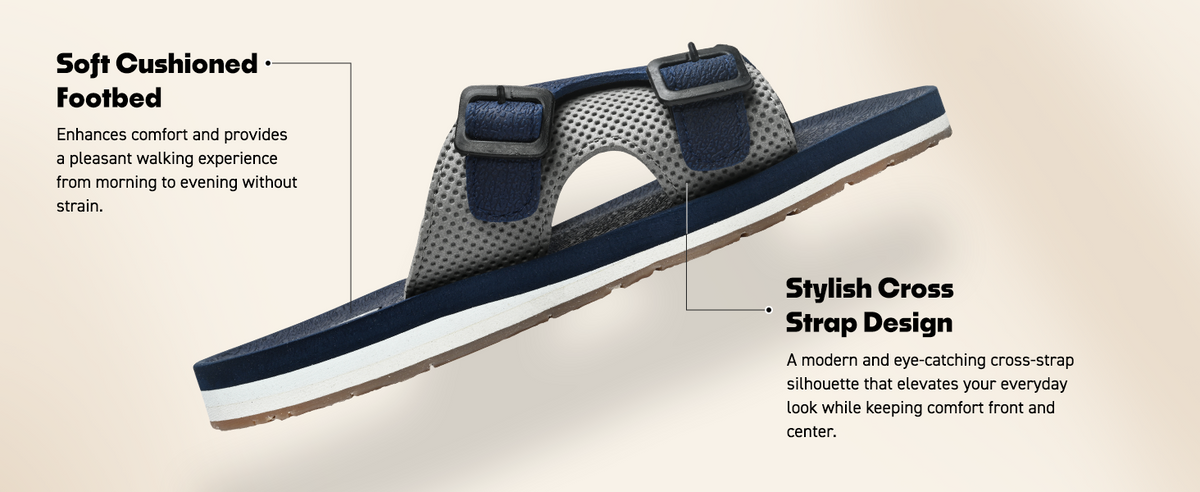 Flip-Flops With Breathable Mesh Top | TFG-1057 A+ Content