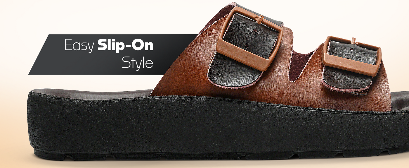 Men’s Everyday Slip-On Sandals With Arch Support | TPG-3041 A+ Content